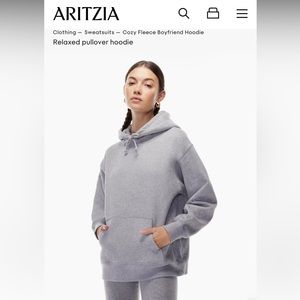 Aritzia Tna Cozy Fleece Boyfriend Hoodie